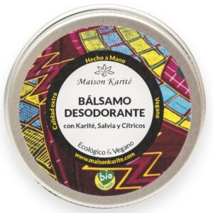 Desodorante Retardante del Vello de Karité, Salvia y Cítricos 30 ml.