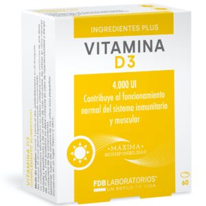 Vitamina D3 4000 UI 60 perlas.
