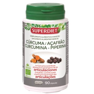 Cúrcuma-Curcumina- Piperina Bio 90 cápsulas