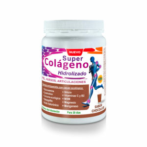 Súper Colágeno Hidrolizado en polvo 300 g. Sabor Chocolate.